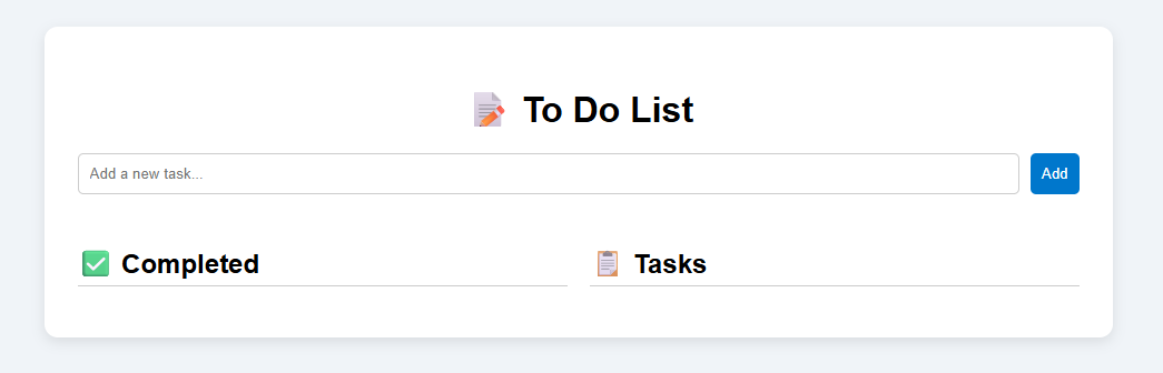 Screenshot of To-Do-List